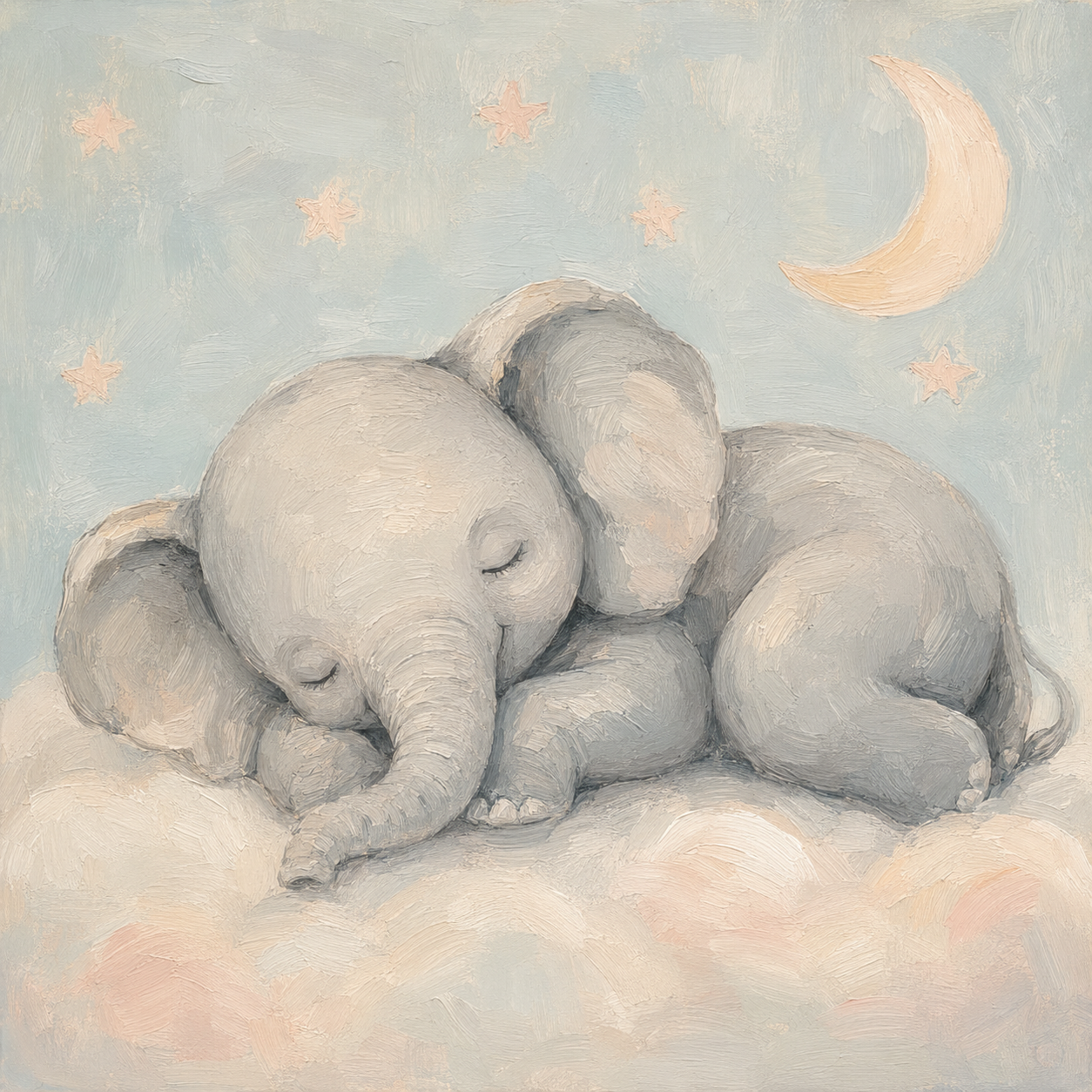 Dreamy Sleeping Elephant